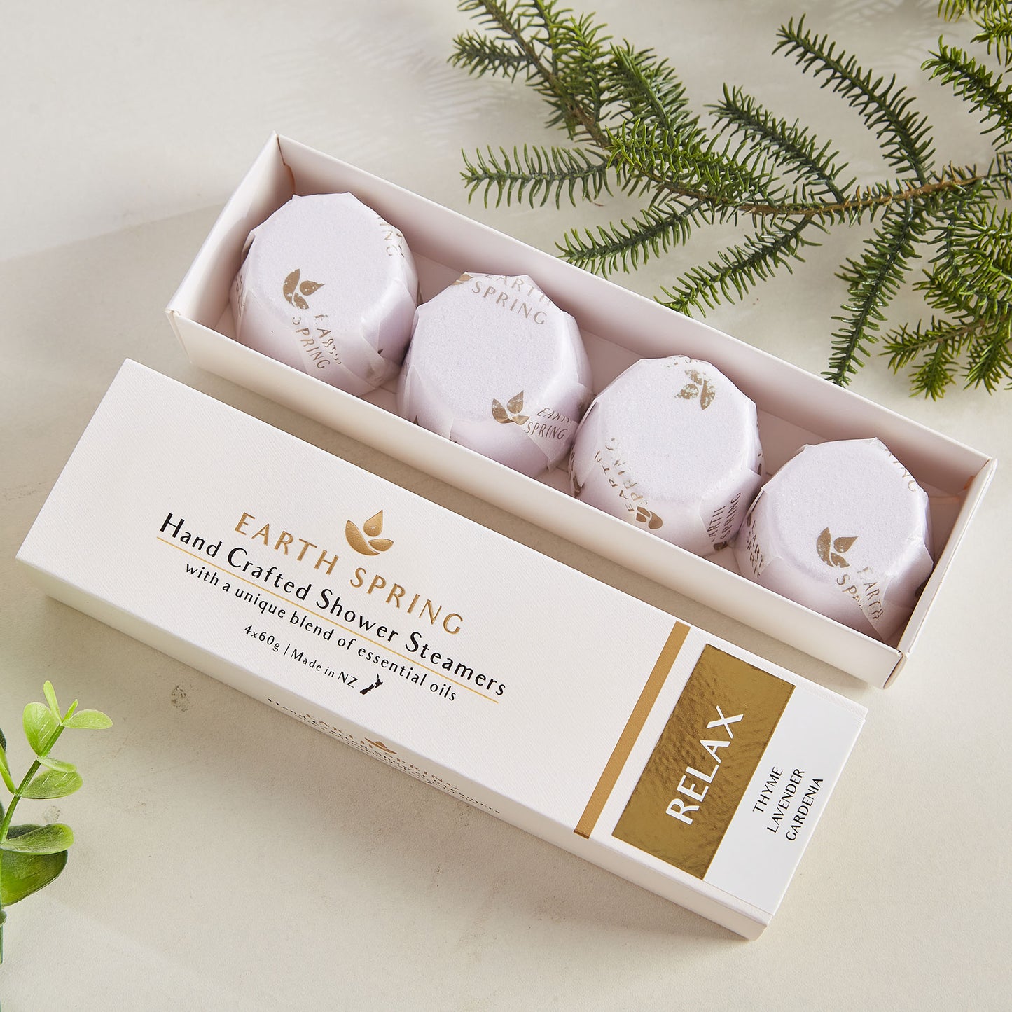 Earth Spring Hand Crafted Shower Steamers (4 pack)
